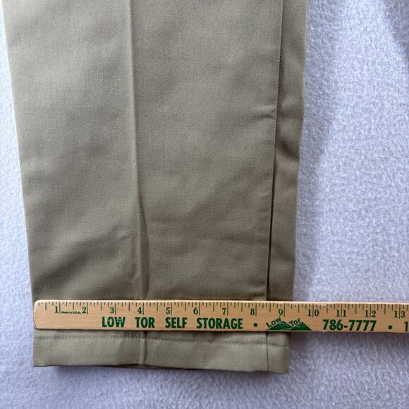 DICKIES Pants Mens 40x32 877 Relaxed Fit Work Flannel Lined Twill Beige NEW - Picture 15 of 16
